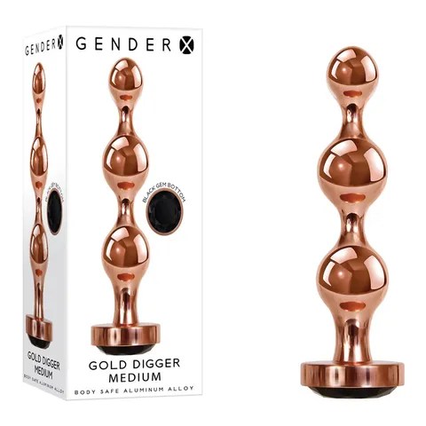 GENDER X - GOLD DIGGER MEDIUM BUTT PLUG