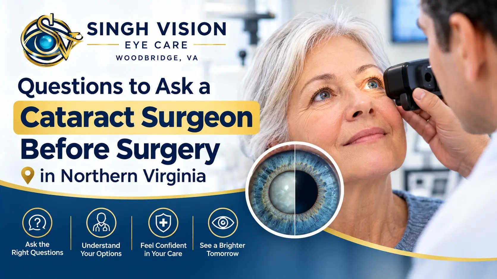 Questions to Ask a Cataract Surgeon Before Surgery in Northern Virginia