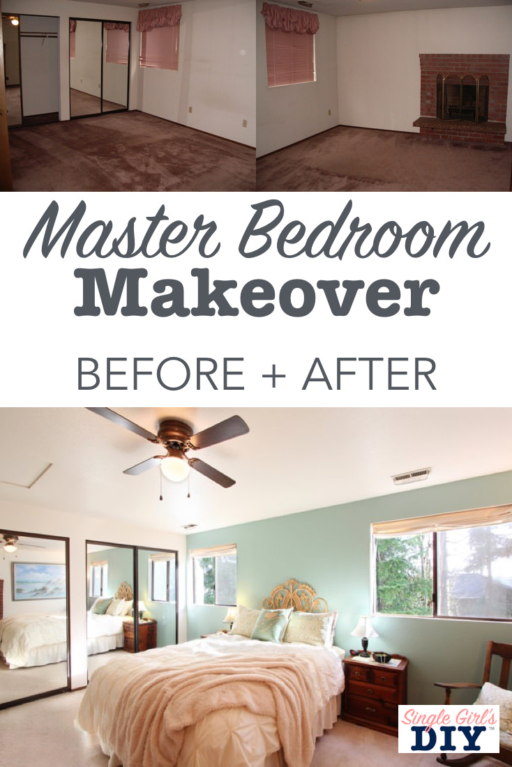 Diy master bedroom makeover: before + after pictures