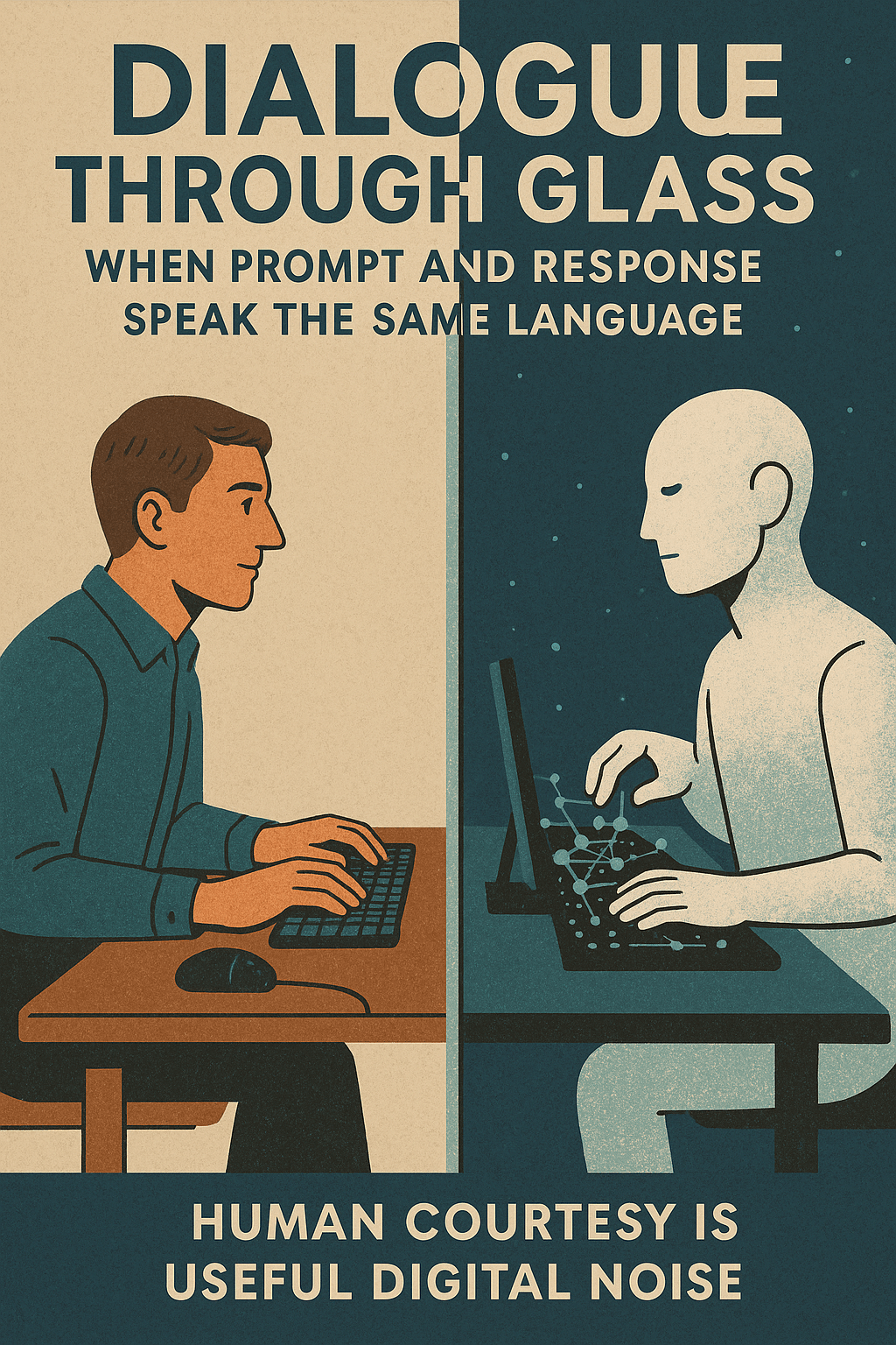 Dialogue Through Glass: When prompt and response speak the same language