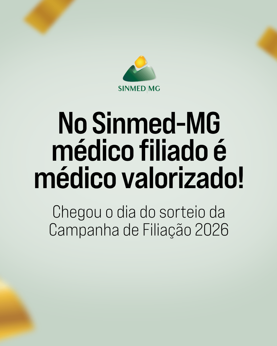 Chegou o dia do sorteio da Campanha de Filiação 2026: o Sinmed-MG valoriza o médico - Sinmed MG Chegou o dia do sorteio da Campanha de Filiação 2026: o Sinmed-MG valoriza o médico - Sinmed MG