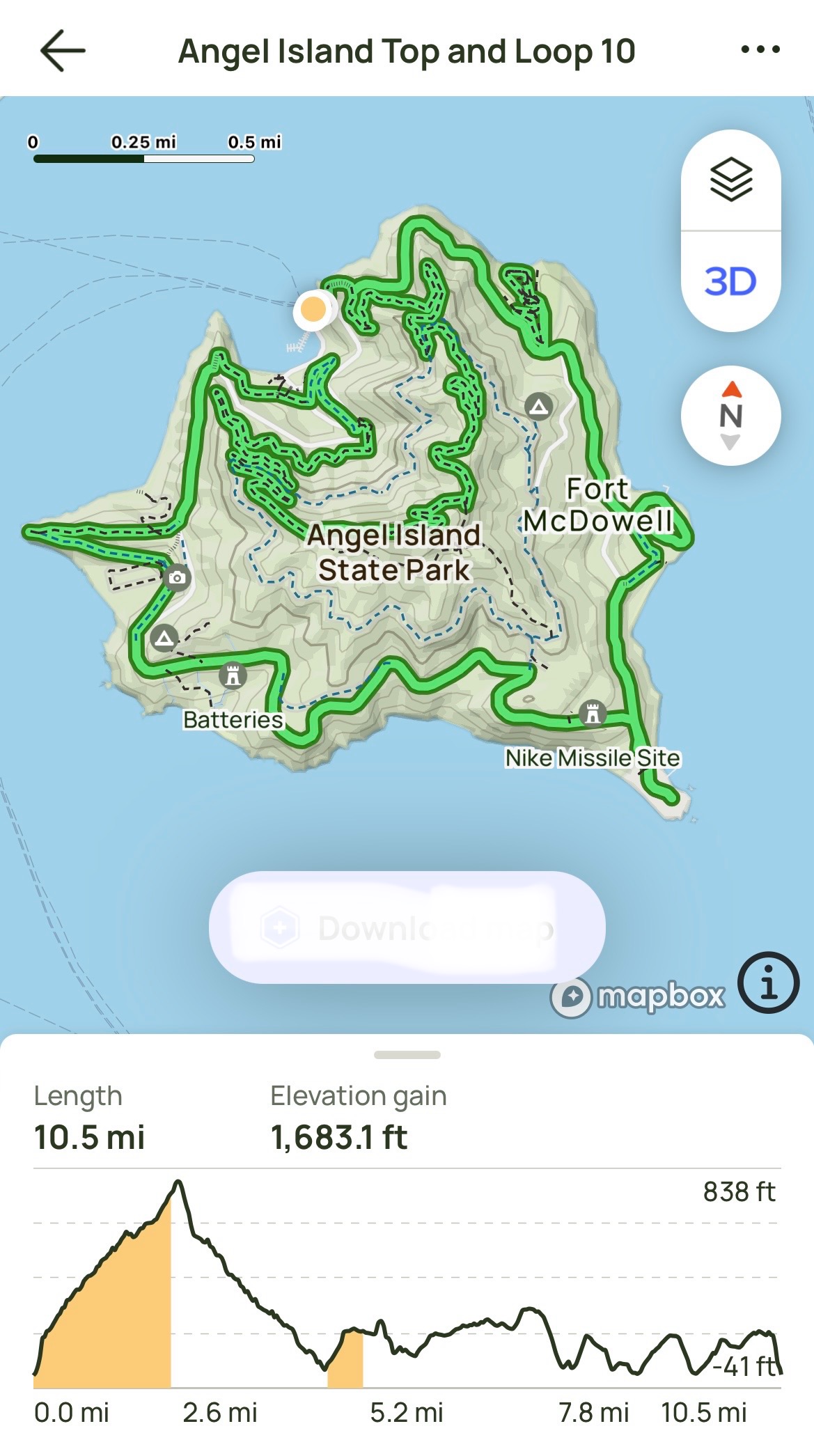 Angel Island State Park SP Circle.