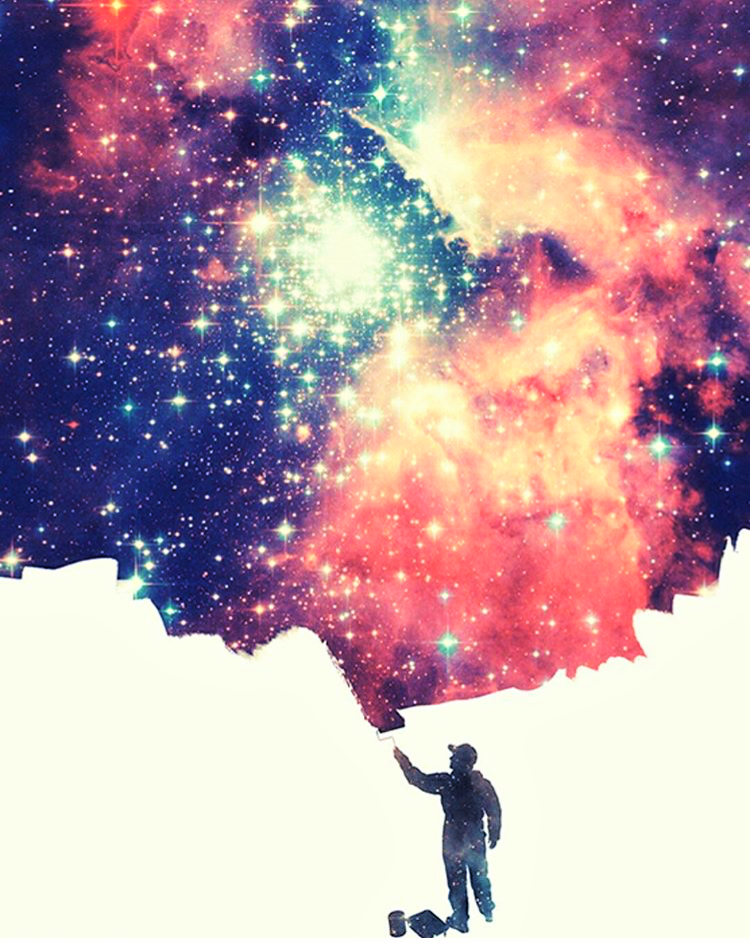 É pintando a vida que a deixamos mais colorida.