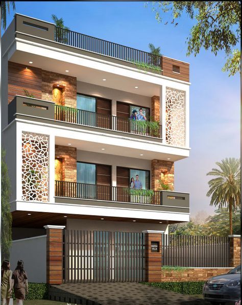 It is usually part of an upper floor, with a balustrade only at the front, like a small loggia.a modern juliet balcony often involves a metal barrier placed in front of a high window that can be opened. Indian house front elevation designs - siri designer collections