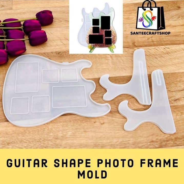 Guitar Shape Photo Frame Mold