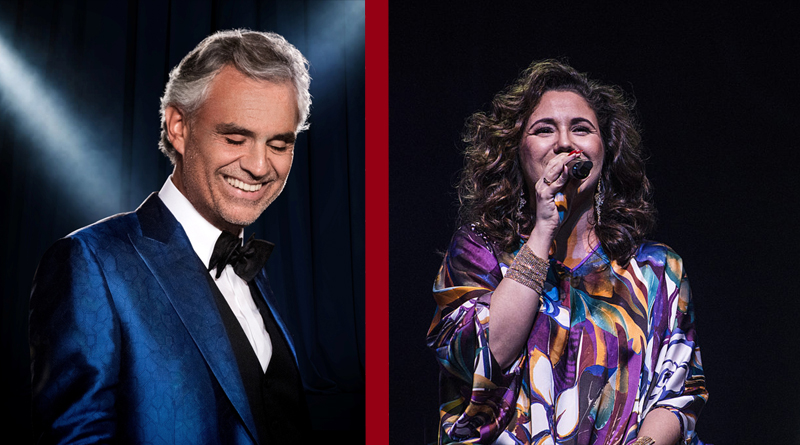 Maria Rita se apresenta com Andrea Bocelli  em Porto Alegre, Brasília e São Paulo