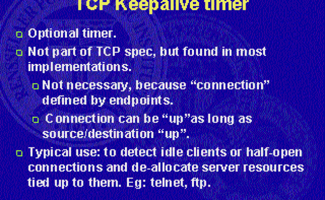 TCP Keepalive Timer