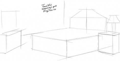 что можно нарисовать на кровати