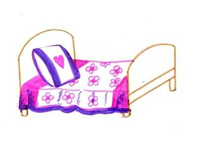 что можно нарисовать на кровати