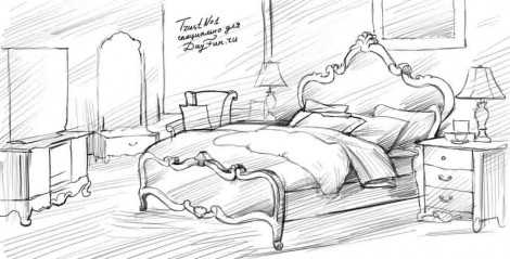 что можно нарисовать на кровати