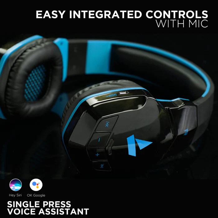 BOAT ROCKERZ 518 BLUE BT EARPHONE - Image 3