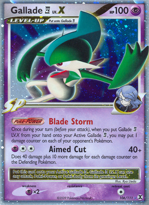 Pokémon Card Testing Results – Gallade 4 LV.X RR with Honchkrow G PL