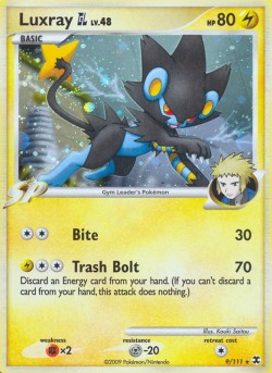 Luxray GL Rising Rivals RR 9 Pokemon Card