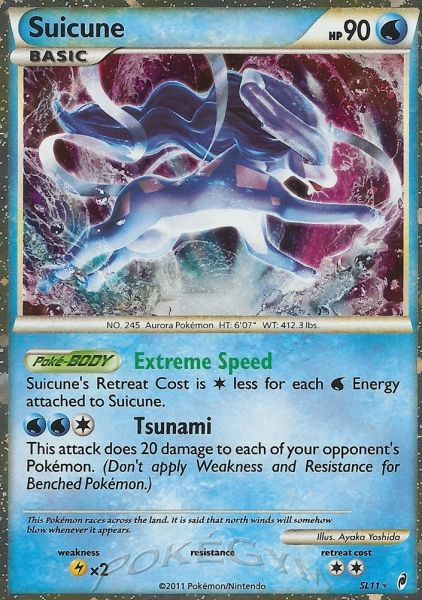Suicune (Call of Legends CL SL11) – Card of the Day — SixPrizes
