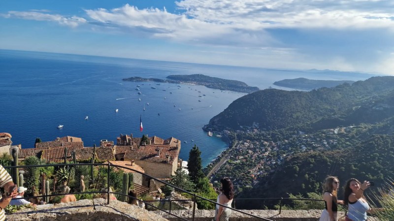 View from Èze village on the French Riviera