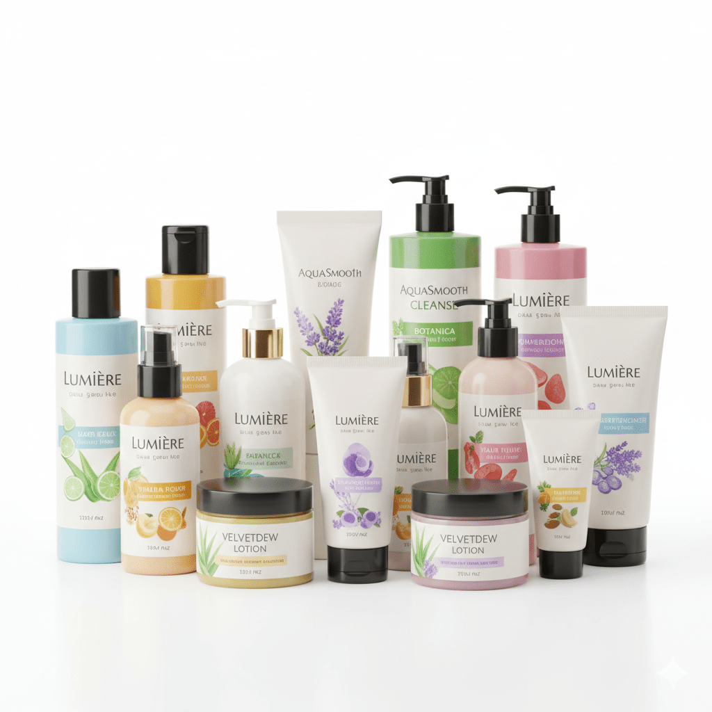 Cosmetics and Personal Care-Labeling machine application