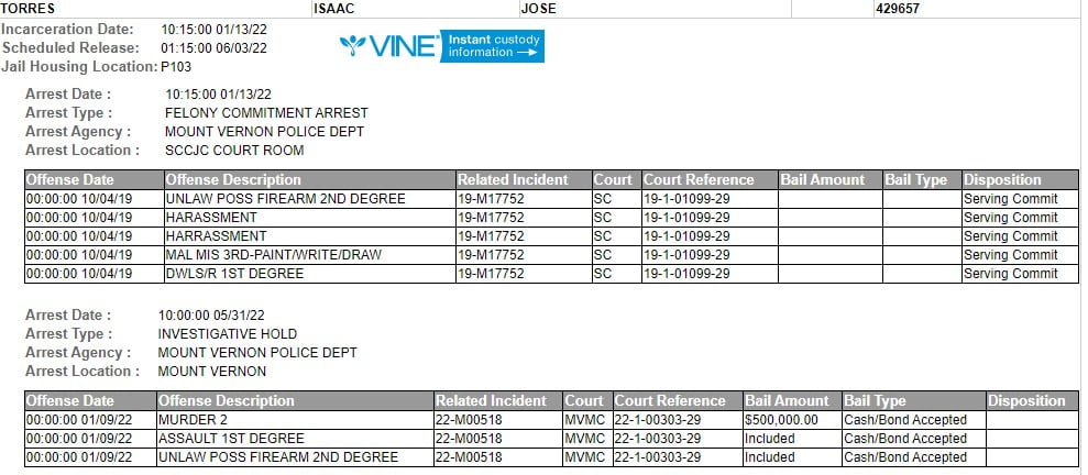 Isaac Torres Jail Roster - Skagit Breaking: Community News