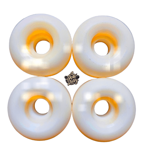 Element Magma skateboard wheels flat lay arrangement