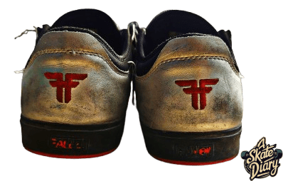 Fallen Trooper skate shoes back product view durable skate footwear