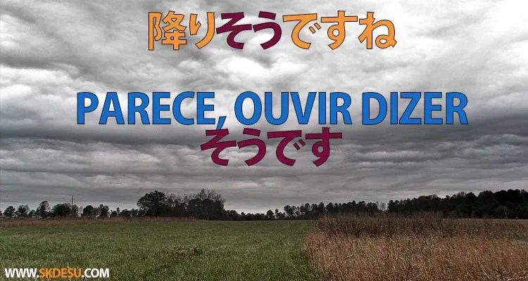 そうです - Como dizer “Parece, ouvi dizer” em japonês?