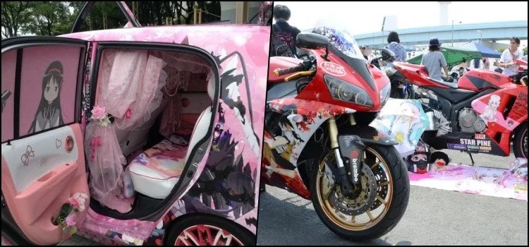 Itasha - O carro dos otakus com decoração de animes