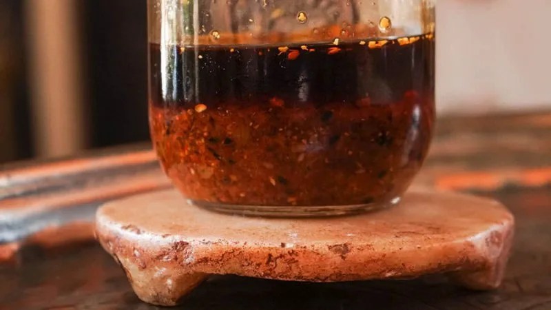 The main Japanese spices and seasonings RAYU - CHILI OIL