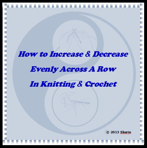 How To Increase Or Decrease Stitches Evenly Across A Row 10 Rows A Day Knitting Help - Perfect Vintage Photo - Desktop