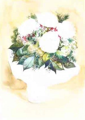 как нарисовать букет цветов акварелью