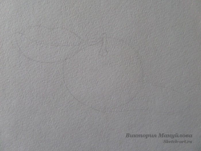 как нарисовать мандарин