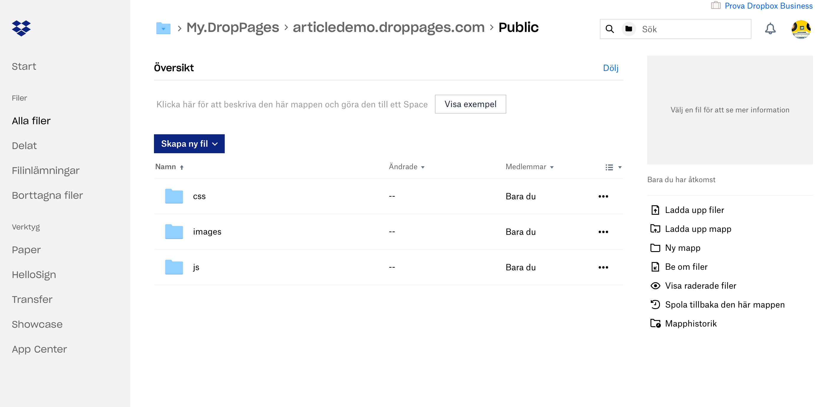 Tutorial – How to publish & host your website on Dropbox | Sketch2React ...