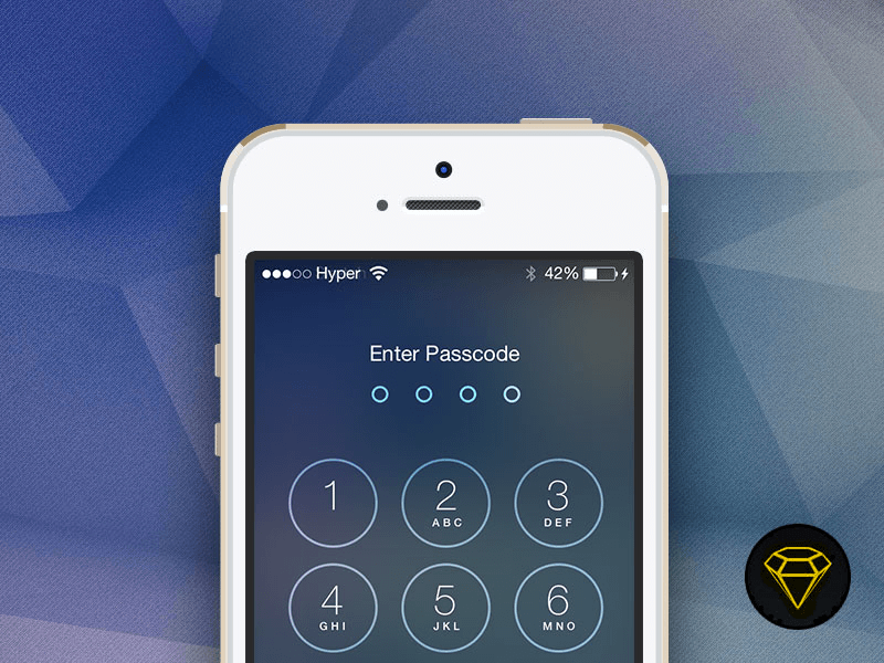 Looking for iphone lock screen psd free or illustration? Ios 7 Lock With Passcode Screen Sketch Freebie Download Free Resource For Sketch Sketch App Sources