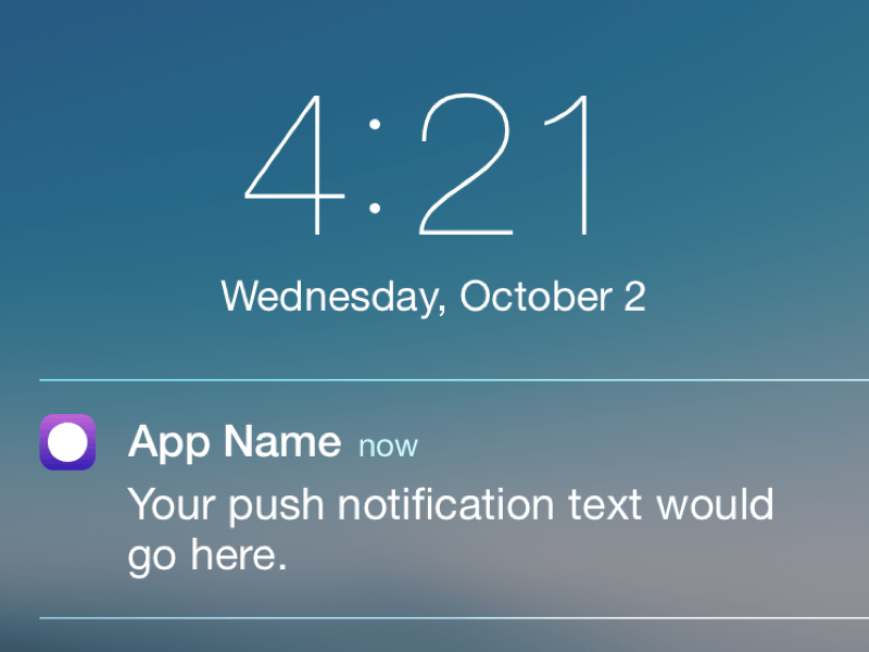Push notifications delivered color dashboard dashboard app dashboard design dashboard template dashboard ui dashborad app delivery. Ios Push Notification Template Sketch Freebie Download Free Resource For Sketch Sketch App Sources