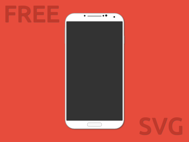 Samsung Galaxy S4 Android SVG Format SVG freebie