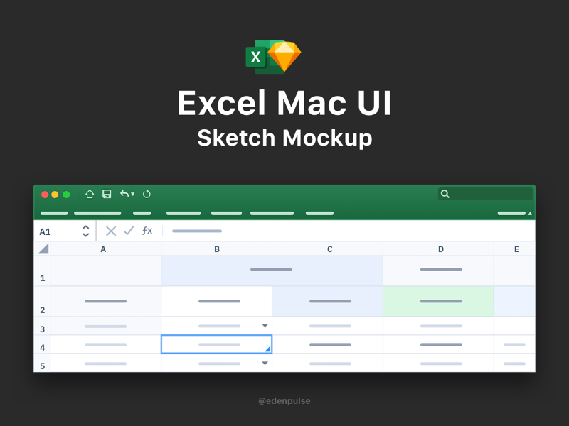 It might also be helpful to mockup your excel dashboard on a piece of paper. Excel Mac Ui Mockup Sketch Freebie Download Free Resource For Sketch Sketch App Sources