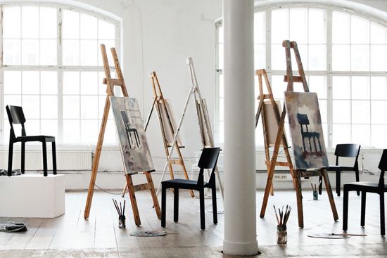 лист на котором рисуют художники