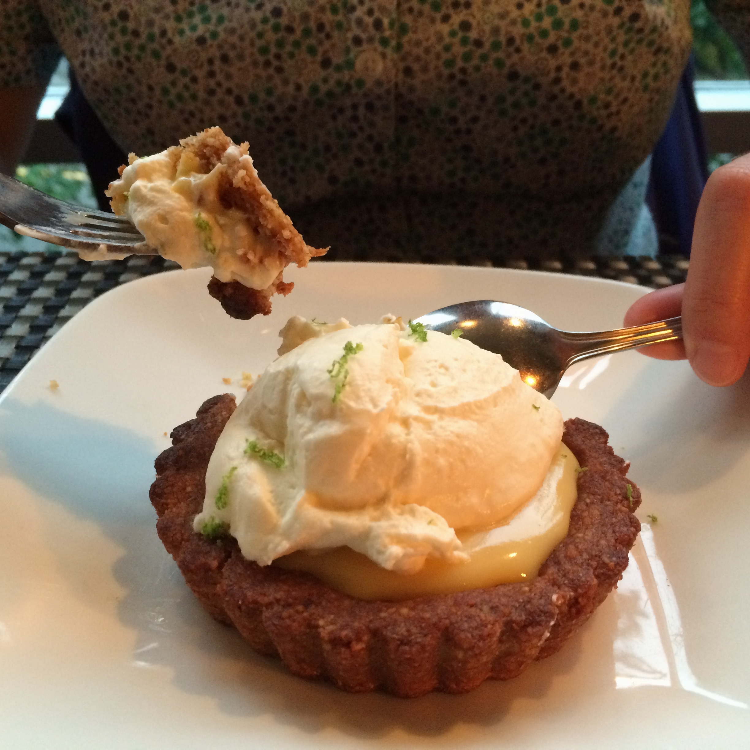 GF key lime tart, SoBo, Tofino