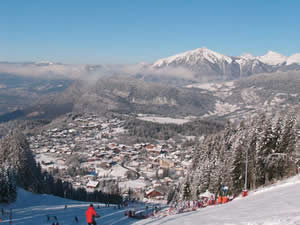 Les Carroz - ski back to the village