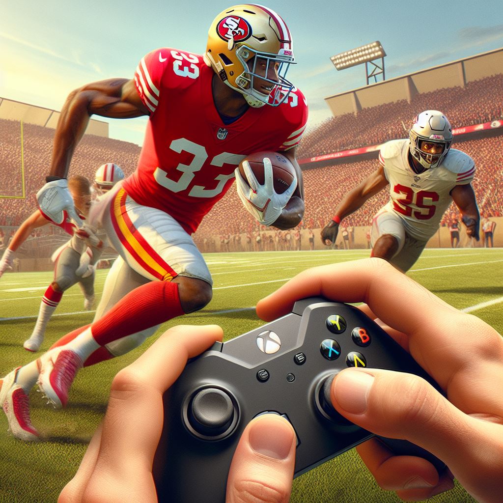 a picture chowcase the trending game Madden NFL 24