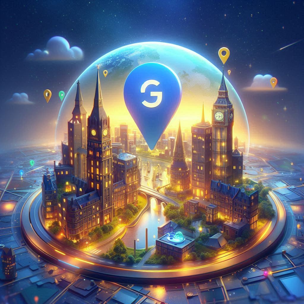 The future of navigation: A smartphone screen displaying a real-time AR overlay of directions and points of interest.