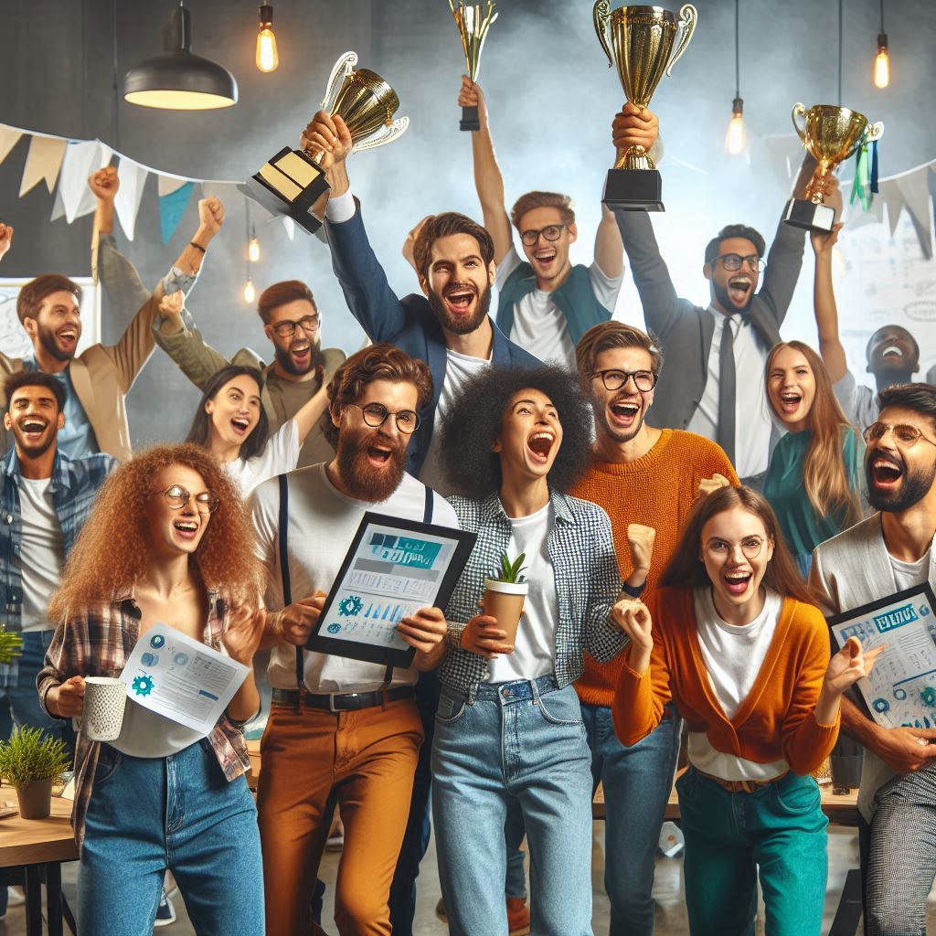 what is success to you A diverse group of people shaking hands, representing the importance of relationships and community in achieving success.