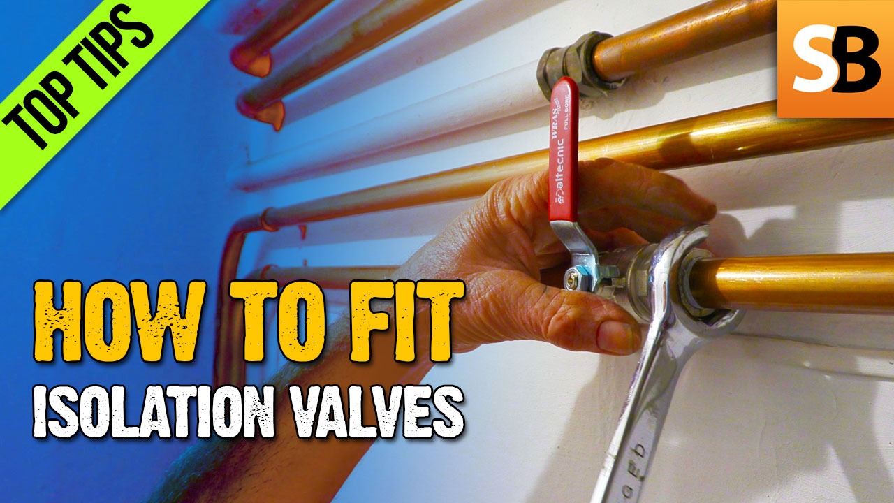 How To Fit An Isolation Valve On Copper Water Pipe