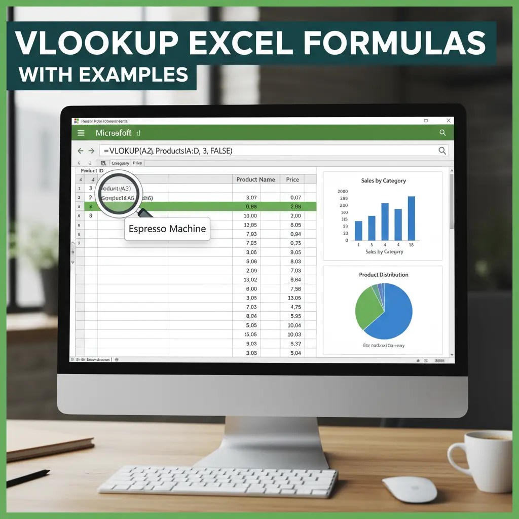 Vlookup Excel formulas with examples