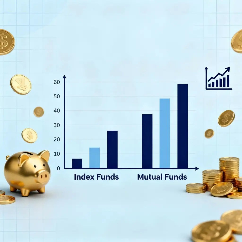 image showing Comparison in Index Funds vs Mutual Funds