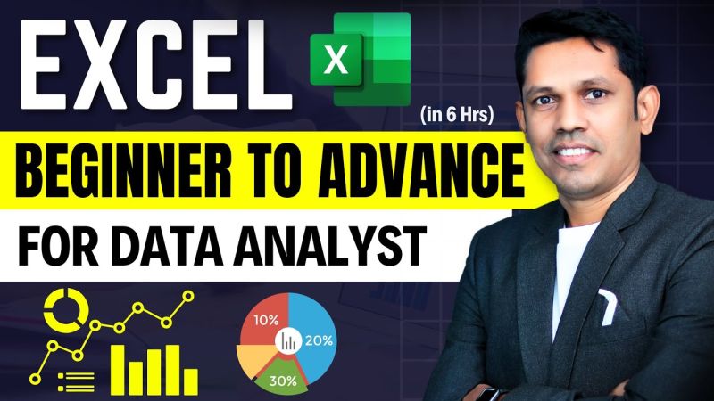 Excel Tutorial From Basic To Advanced For Data Analyst Learn Excel - Premium Colorful Picture - Retina