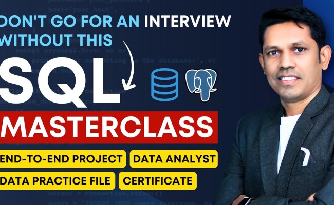 SQL Tutorial For Beginners: Learn SQL From Zero To Hero In 2025 - Skill Course By Satish Dhawale