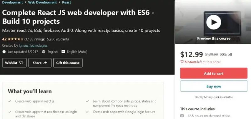 Complete React Js Web Developer With Es6 Build 10 Projects - Artistic Full HD Mountain Arts | Free Download