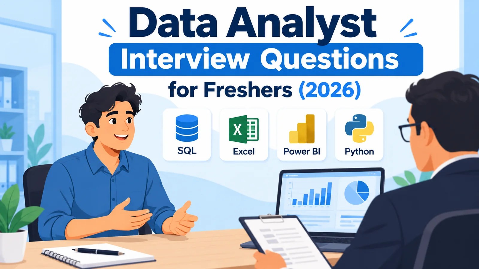 Data Analyst Interview Questions for Freshers (2026) with Answers