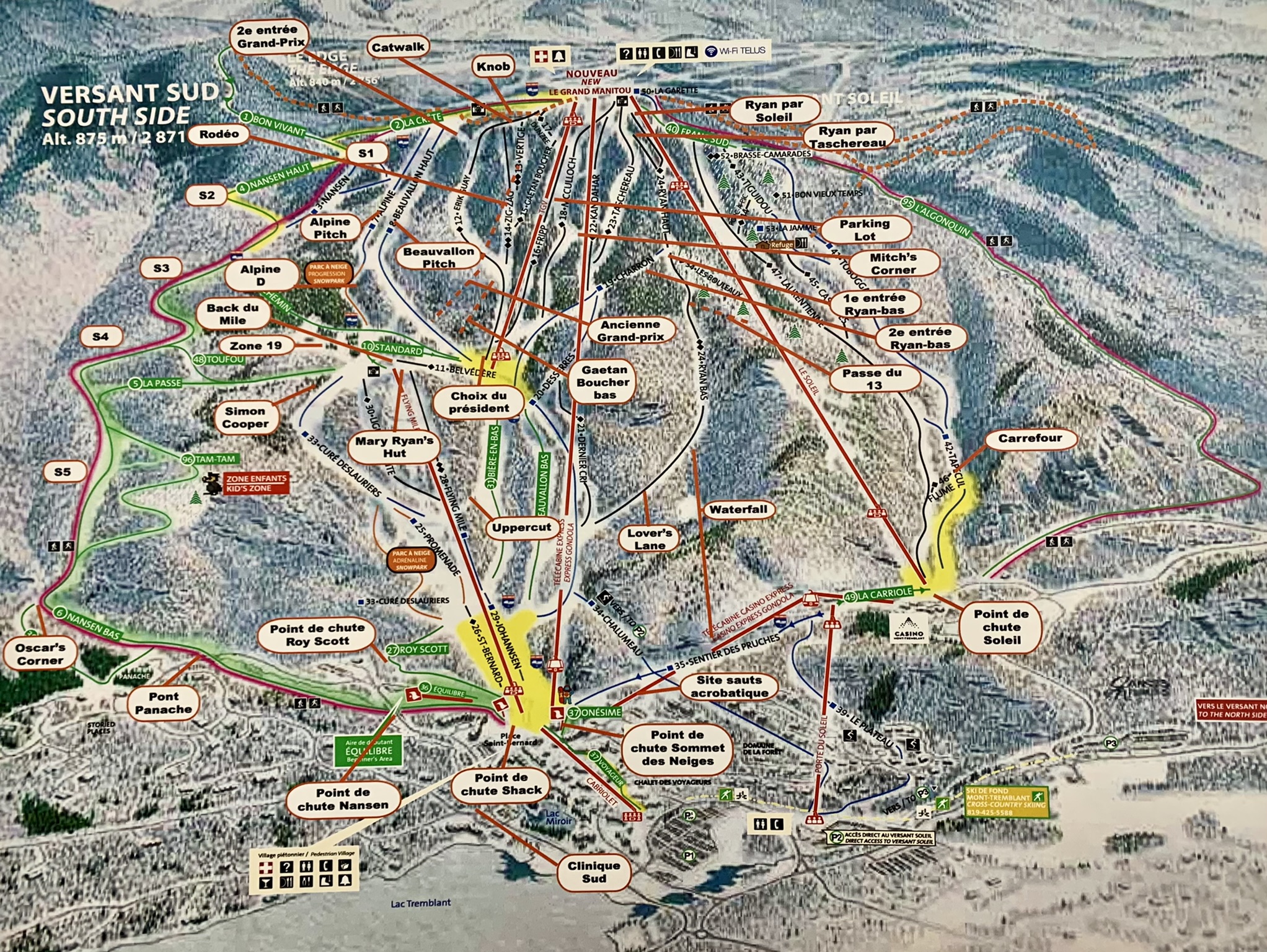 Mont Tremblant Resort Map 