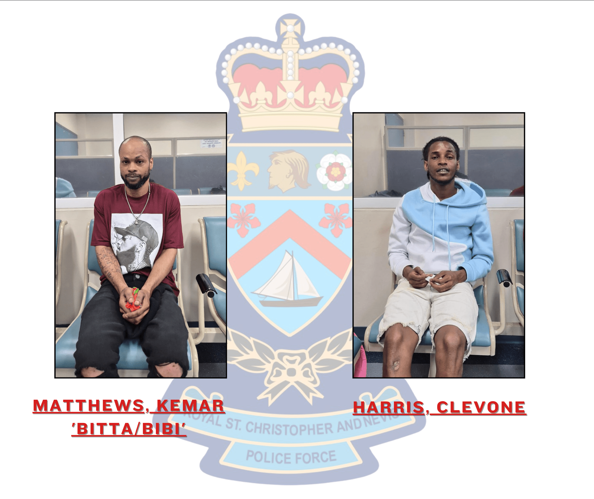 RSCNPF & SKNDF APPREHEND JAMAICAN FUGITIVES IN JOINT OPERATIONS