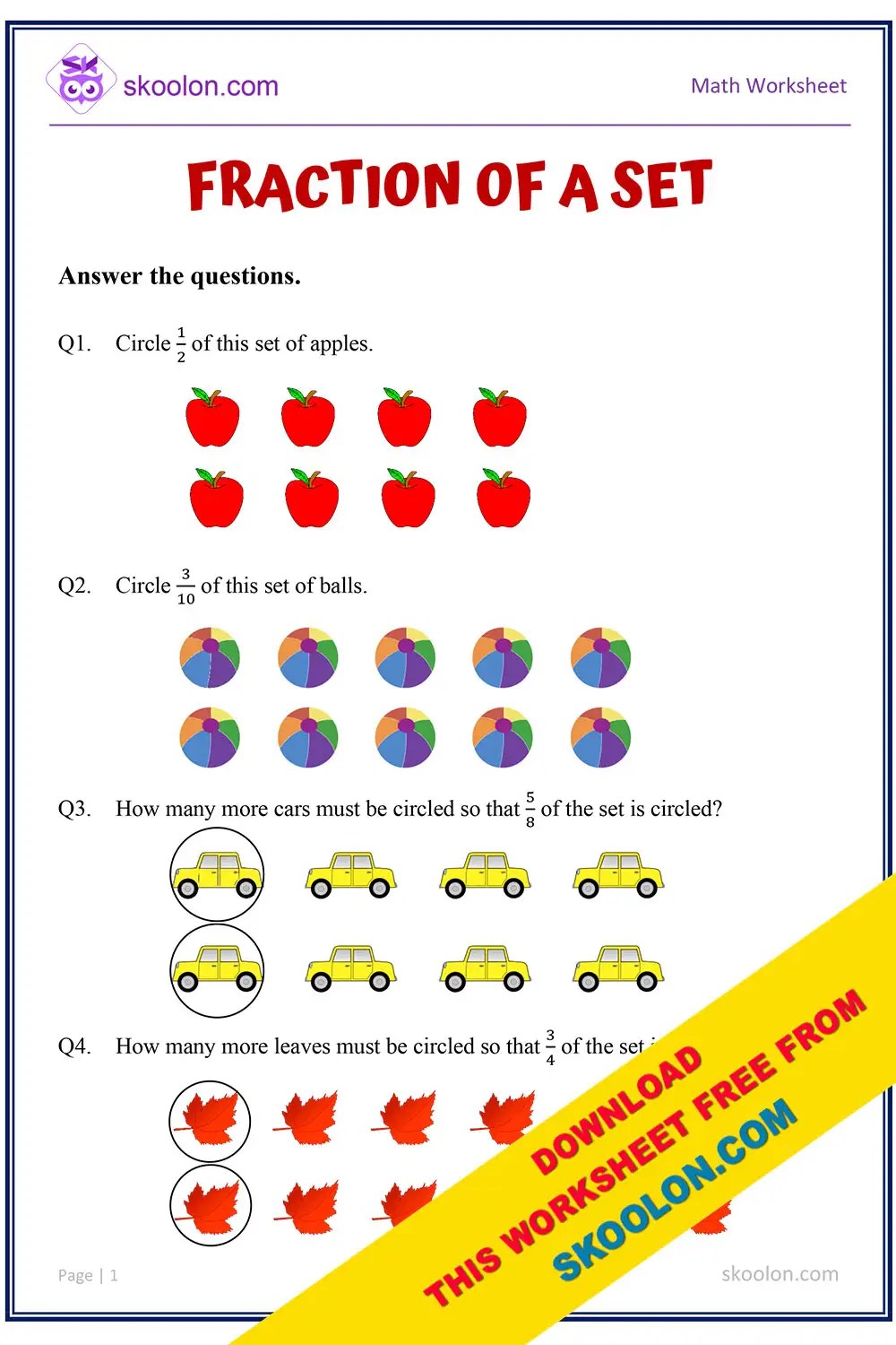Fractions worksheet-11